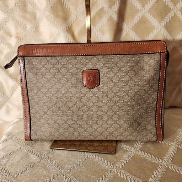 Authentic Celine Canvas Clutch Bag - Picture 1 of 5